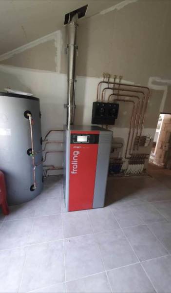 Installation d'une chaudière à granulés de bois pour une construction neuve en Charente Maritime (17) près de Royan