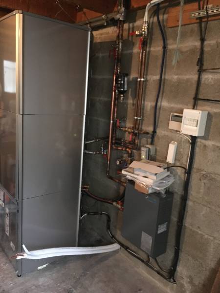 Remplacement chaudiére fioul par une pompe a chaleur a MONTENDRE