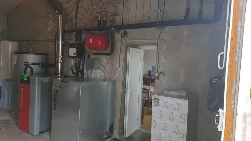 Entreprise de plomberie RGE pour remplacer une chaudière à fioul par une chaudière à granulés Saugon en Gironde