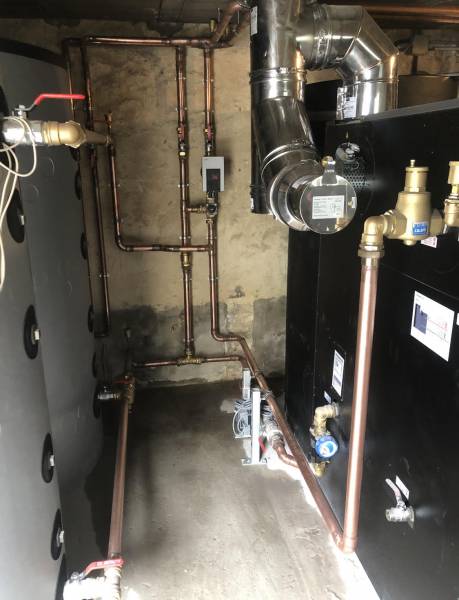 Devis installation chaudière à granulés de bois par un plombier RGE Reignac en Gironde